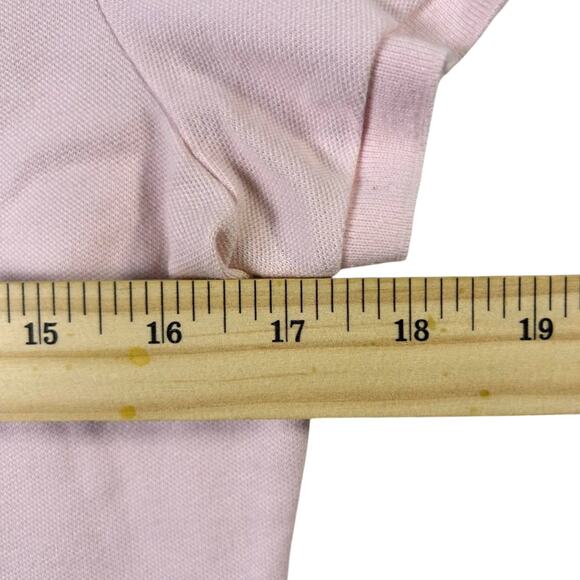 Lacoste Women's Pink Polo Shirt Short Sleeve Cotton Stretch Classic Logo Size 40 - Picture 6 of 7